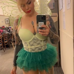 Green tulle skirt spirit Halloween